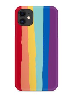 Rainbow Genuine Liquid Snap Case for Apple Iphone 11