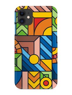Colorful Geometric Snap Case for Apple Iphone 11