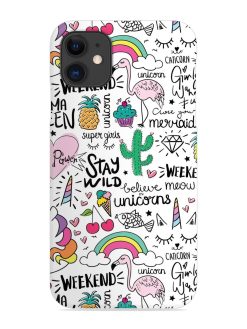 Unicorn Ice Cream Snap Case for Apple Iphone 11