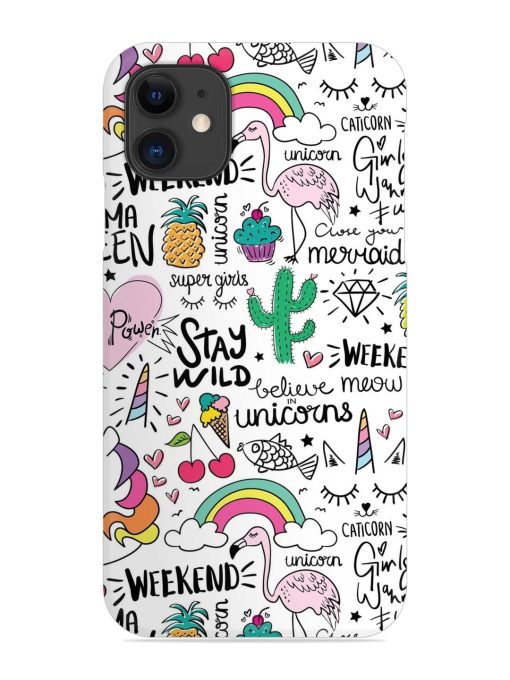 Unicorn Ice Cream Snap Case for Apple Iphone 11 Edge Zapvi