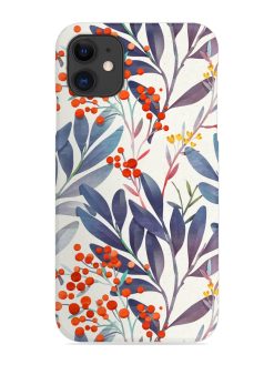 Seamless Floral Pattern Snap Case for Apple Iphone 11