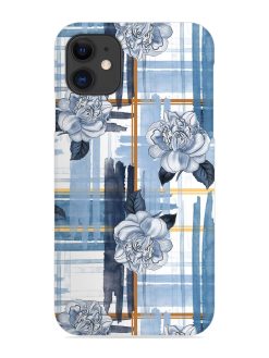 Watercolor Pattern Rose Snap Case for Apple Iphone 11