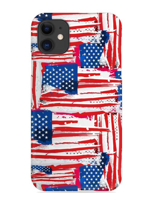 Usa Flag Seamless Snap Case for Apple Iphone 11