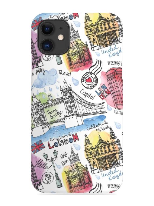 Vector London Landmark Snap Case for Apple Iphone 11 Edge Zapvi