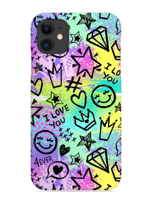 Bright Seamless Pattern Snap Case for Apple Iphone 11