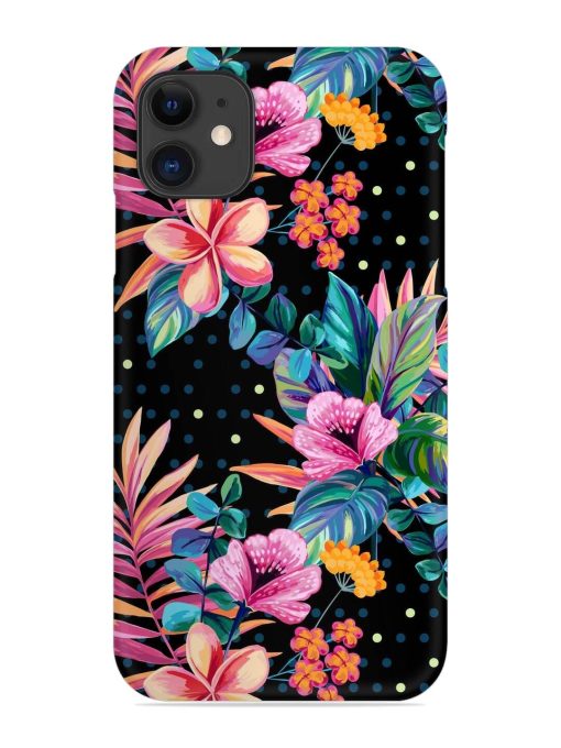 Seamless Floral Pattern Snap Case for Apple Iphone 11