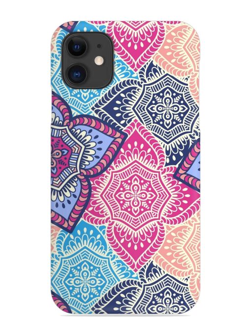 Ethnic Floral Seamless Snap Case for Apple Iphone 11