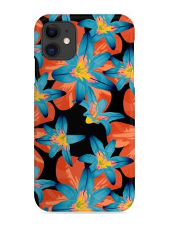 Philippine Flowers Seamless Snap Case for Apple Iphone 11