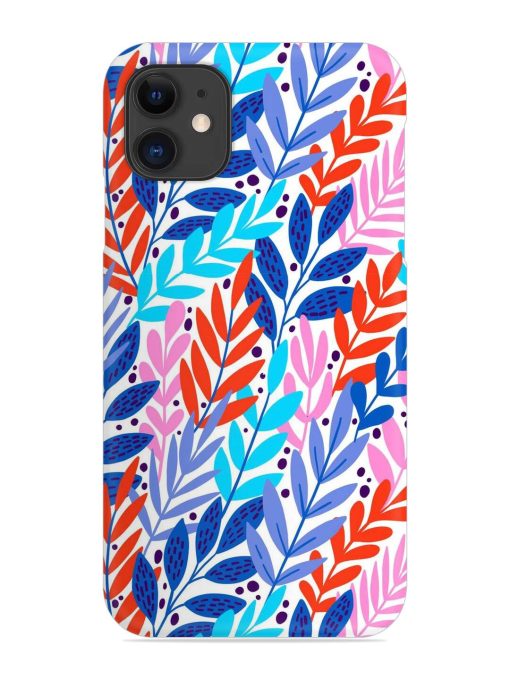 Bright Floral Tropical Snap Case for Apple Iphone 11