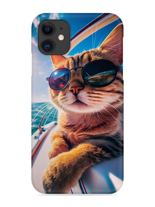 Cat In Style Snap Case for Apple Iphone 11