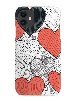 Girly Heart Seamless Snap Case for Apple Iphone 11