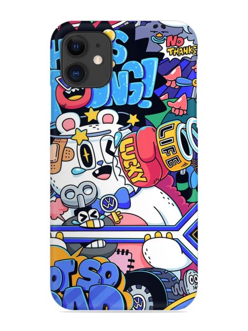 Universal Doodle Snap Case for Apple Iphone 11