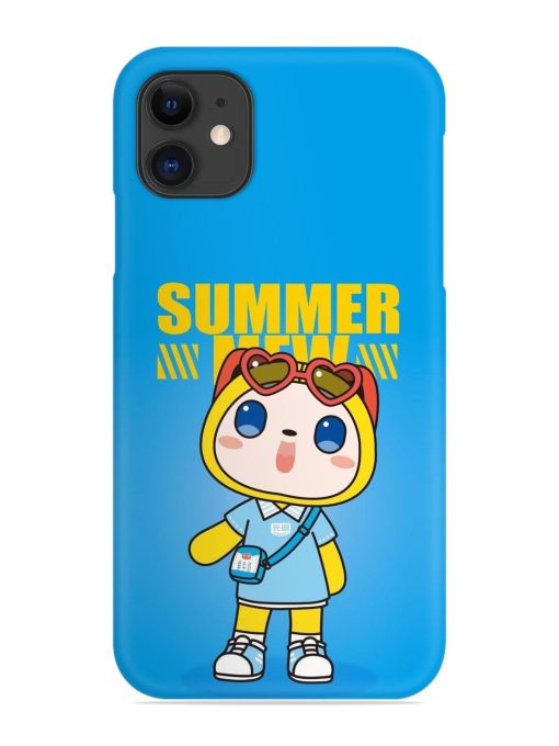 Summer Mew Cartoon Snap Case for Apple Iphone 11