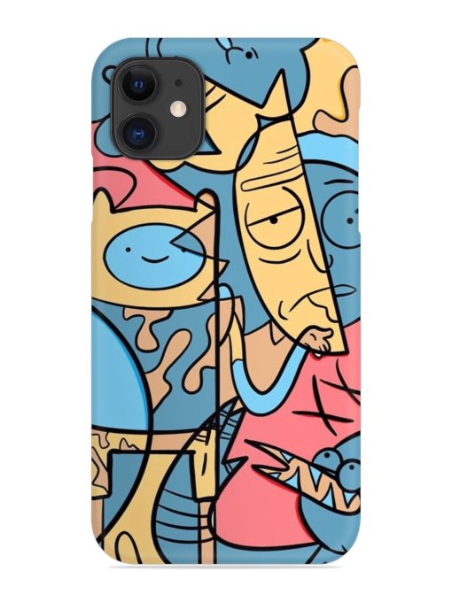 Silly Face Doodle Snap Case for Apple Iphone 11