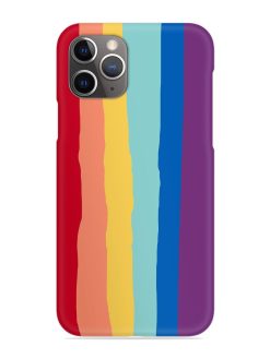 Rainbow Genuine Liquid Snap Case for Apple Iphone 11 Pro