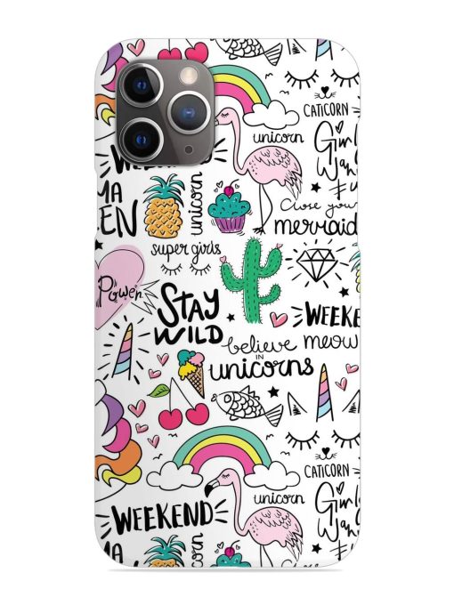 Unicorn Ice Cream Snap Case for Apple Iphone 11 Pro