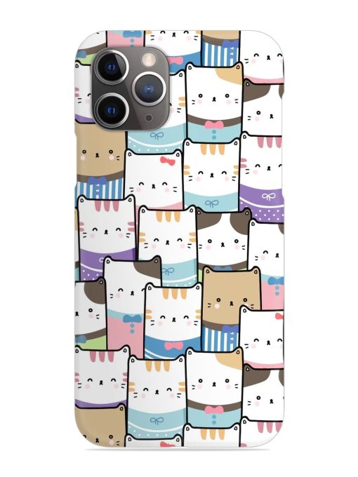 Cute Adorable Cat Snap Case for Apple Iphone 11 Pro Edge Zapvi