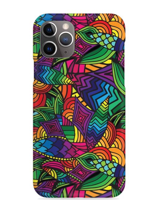 Abstract Multicolor Seamless Snap Case for Apple Iphone 11 Pro Edge Zapvi