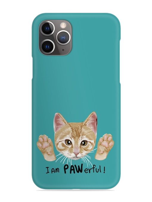 Typography Slogan Cat Snap Case for Apple Iphone 11 Pro Edge Zapvi