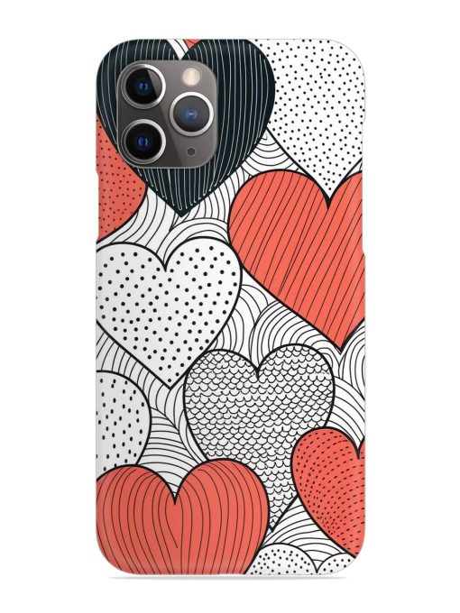 Girly Heart Seamless Snap Case for Apple Iphone 11 Pro Edge Zapvi