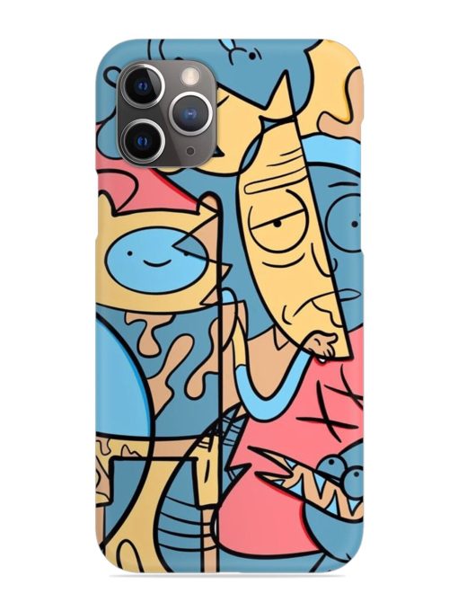 Silly Face Doodle Snap Case for Apple Iphone 11 Pro Edge Zapvi