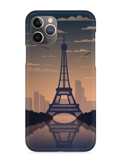 France Paris Eiffel Tower Gradient Snap Case for Apple Iphone 11 Pro Max Edge Zapvi