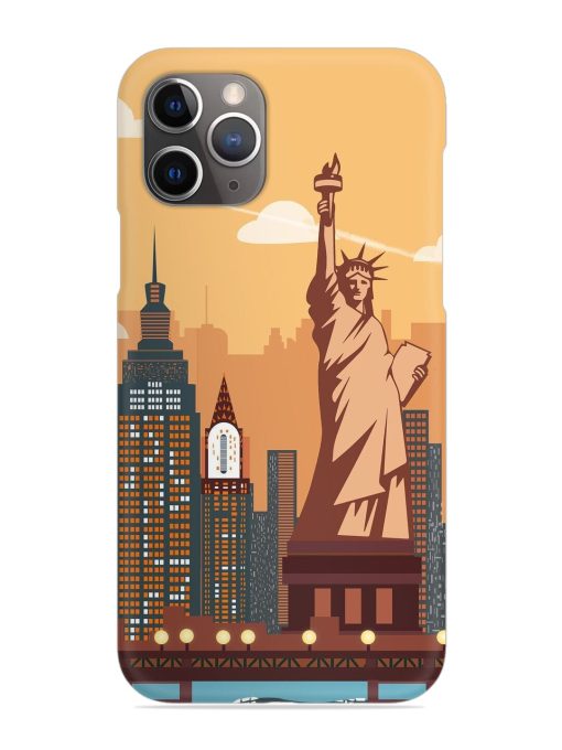 New York Statue Of Liberty Architectural Scenery Snap Case for Apple Iphone 11 Pro Max