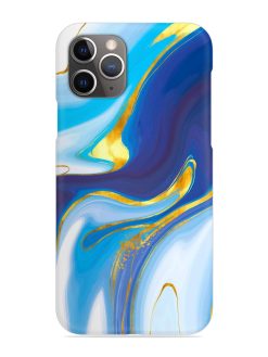 Watercolor Background With Golden Foil Snap Case for Apple Iphone 11 Pro Max