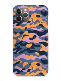 Camouflage Army Military English Orange Art Snap Case for Apple Iphone 11 Pro Max