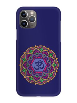 Om Mandala Art Blue Snap Case for Apple Iphone 11 Pro Max