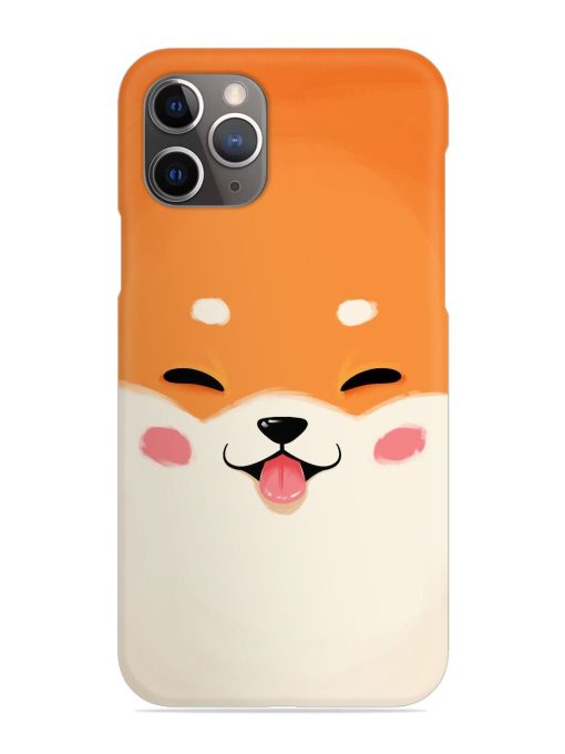 Cute Dog Face Vector Snap Case for Apple Iphone 11 Pro Max Edge Zapvi