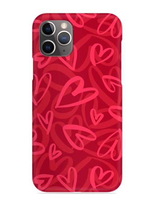 Seamless Romantic Pattern Snap Case for Apple Iphone 11 Pro Max Edge Zapvi