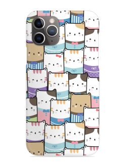 Cute Adorable Cat Snap Case for Apple Iphone 11 Pro Max