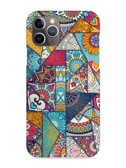 Patchwork Pattern Vintage Snap Case for Apple Iphone 11 Pro Max