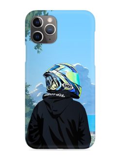 Rider With Helmet Snap Case for Apple Iphone 11 Pro Max