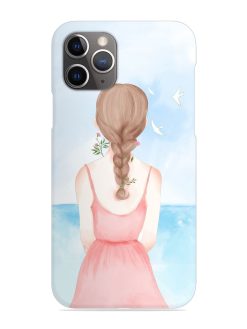 Watercolor Girl Vector Snap Case for Apple Iphone 11 Pro Max