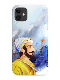Shivaji Maharaj Color Paint Art Snap Case for Apple Iphone 12