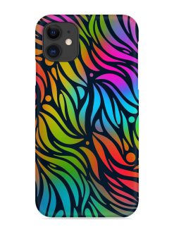 Abstract Leaf Design Snap Case for Apple Iphone 12