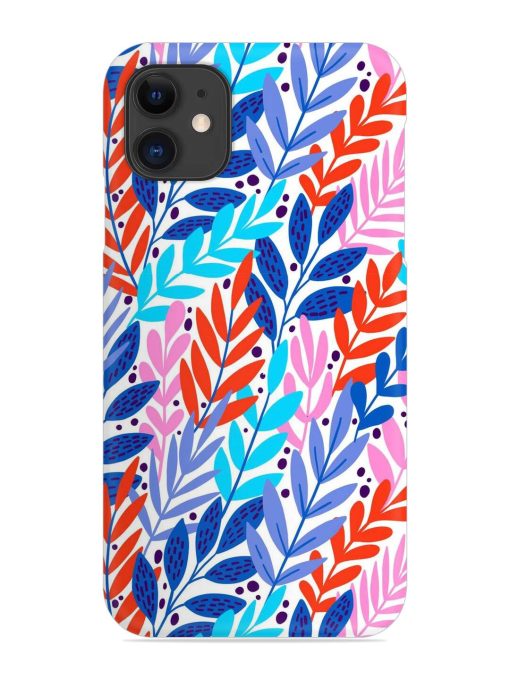 Bright Floral Tropical Snap Case for Apple Iphone 12