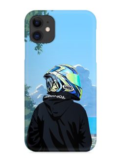 Rider With Helmet Snap Case for Apple Iphone 12