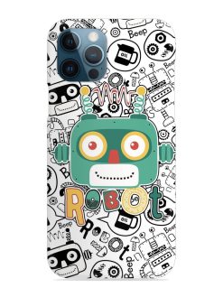 Robot Modern Seamless Pattern Snap Case for Apple Iphone 12 Pro