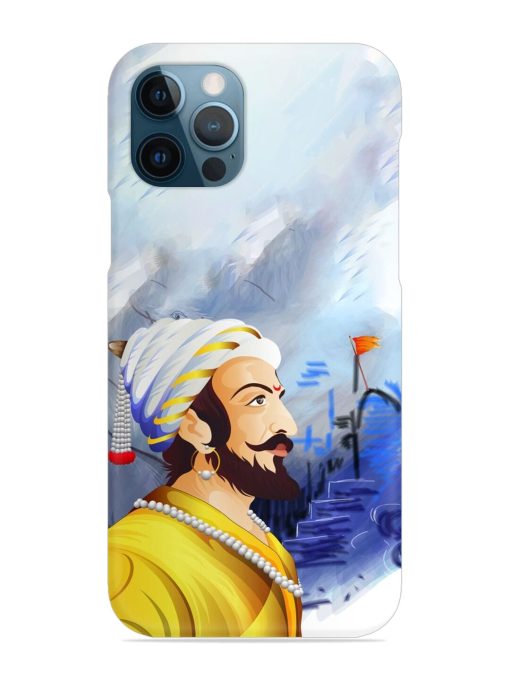 Shivaji Maharaj Color Paint Art Snap Case for Apple Iphone 12 Pro