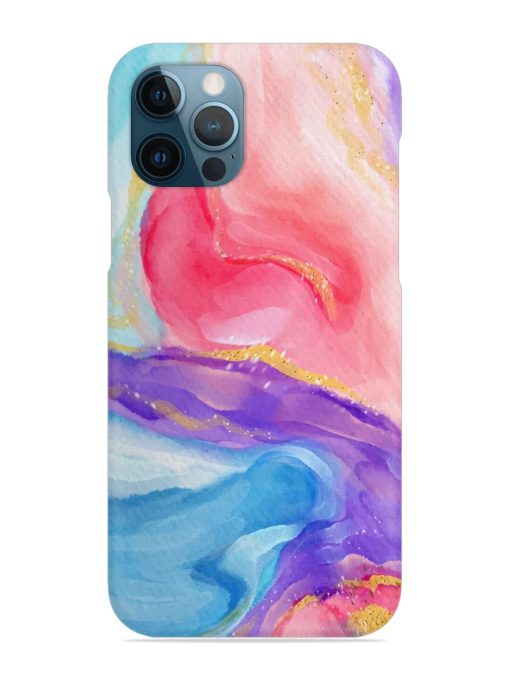 Watercolor Gradient Snap Case for Apple Iphone 12 Pro Edge Zapvi