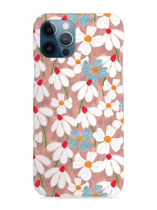 Abstract Petal Flowers Snap Case for Apple Iphone 12 Pro Edge Zapvi