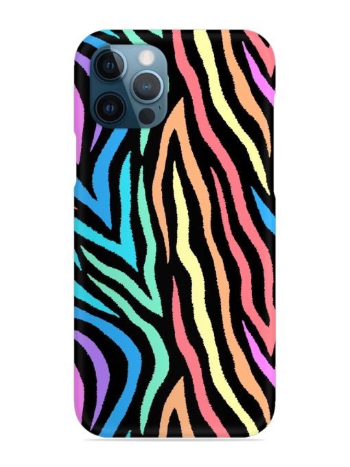 Colorful Abstract Zebra Snap Case for Apple Iphone 12 Pro