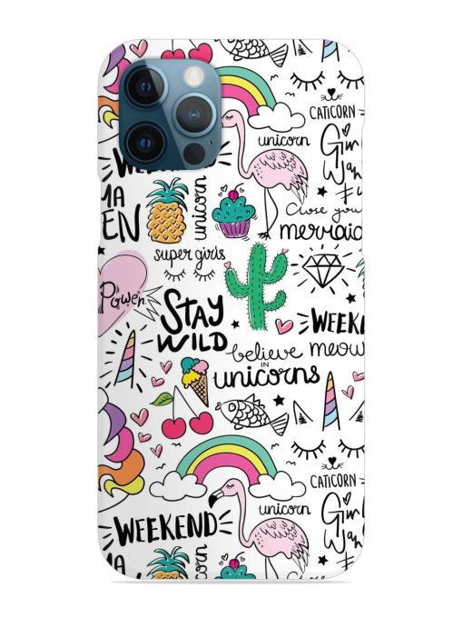 Unicorn Ice Cream Snap Case for Apple Iphone 12 Pro