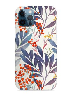 Seamless Floral Pattern Snap Case for Apple Iphone 12 Pro