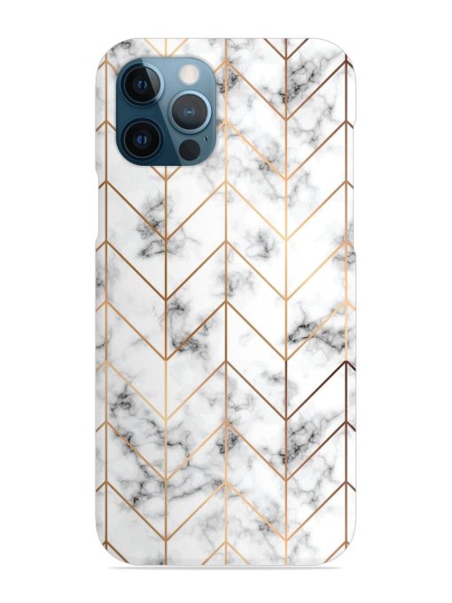 Vector Marble Texture Snap Case for Apple Iphone 12 Pro