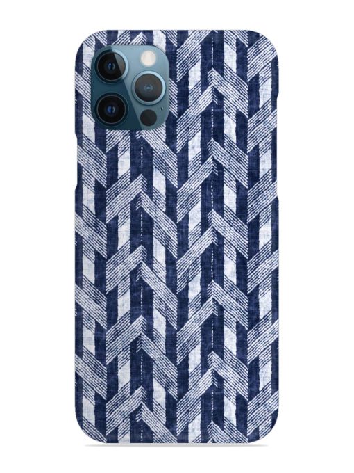 Abstract Herringbone Motif Snap Case for Apple Iphone 12 Pro Edge Zapvi