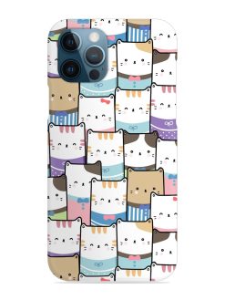 Cute Adorable Cat Snap Case for Apple Iphone 12 Pro